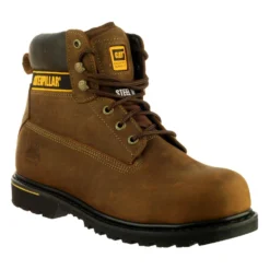 Caterpillar Holton S3 Safety Work Boots Brown (Sizes 6-13)
