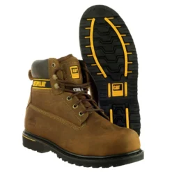 Caterpillar Holton S3 Safety Work Boots Brown (Sizes 6-13) -Deus Shop 16106 21207 fc 2