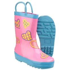 Cotswold Puddle Childrens Wellington Boots Pink (Sizes 4.5-13) -Deus Shop 20962 33310 fc 1