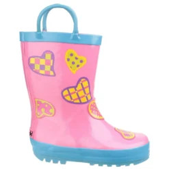Cotswold Puddle Childrens Wellington Boots Pink (Sizes 4.5-13) -Deus Shop 20962 33310 fi 1