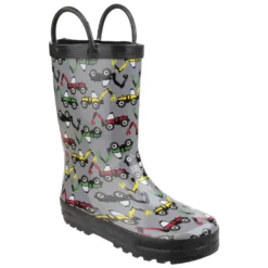 Cotswold Puddle Childrens Wellington Boots Grey (Sizes 4.5-13)