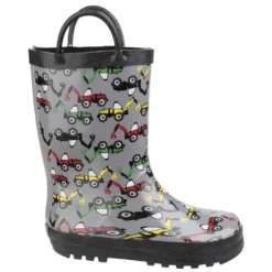 Cotswold Puddle Childrens Wellington Boots Grey (Sizes 4.5-13) -Deus Shop 20962 33311 fi 1
