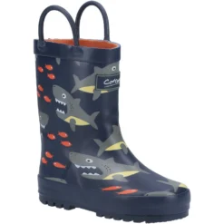 Cotswold Puddle Childrens Wellington Boots Navy (Sizes 4.5-13)