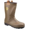 Amblers FS95 Waterproof PVC Safety Rigger Boots Tan (Sizes 4-12)