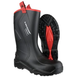 Dunlop Purofort Plus Rugged Safety Wellington Work Boots Black (Sizes 6-14) -Deus Shop 21754 35016 fc 1