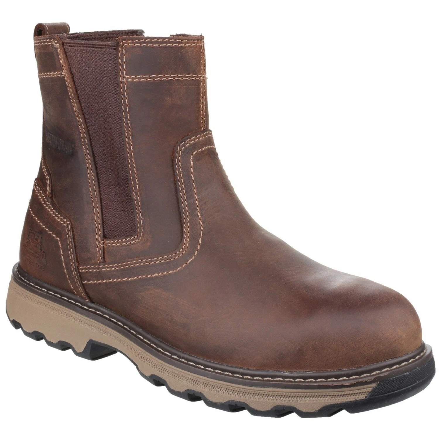 Caterpillar Pelton Safety Work Boots Brown (Sizes 6-12) 1 Caterpillar Pelton Safety Work Boots Brown (Sizes 6-12)