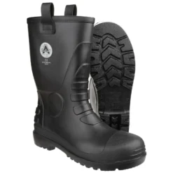 Amblers FS90 Waterproof PVC Safety Rigger Work Boots Black (Sizes 4-12) -Deus Shop 24926 41229 fc 1