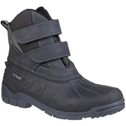 Cotswold Kempsford Waterproof Snow Boots Black (Sizes 7-13)