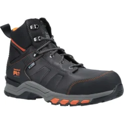 Timberland Pro Hypercharge Waterproof Safety Work Boots Black/Orange (Sizes 6-13)