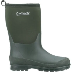 Cotswold Hilly Neoprene Childrens Wellington Boots Green (Sizes 10-3) -Deus Shop 31492 53859 fi 1