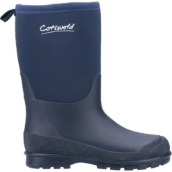 Cotswold Hilly Neoprene Childrens Wellington Boots Navy (Sizes 10-3) -Deus Shop 31492 53864 fi 1