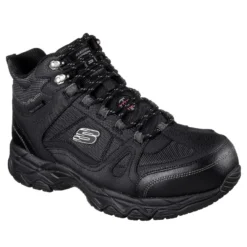 Skechers Ledom Waterproof Safety Work Boots Black (Sizes 6-12)
