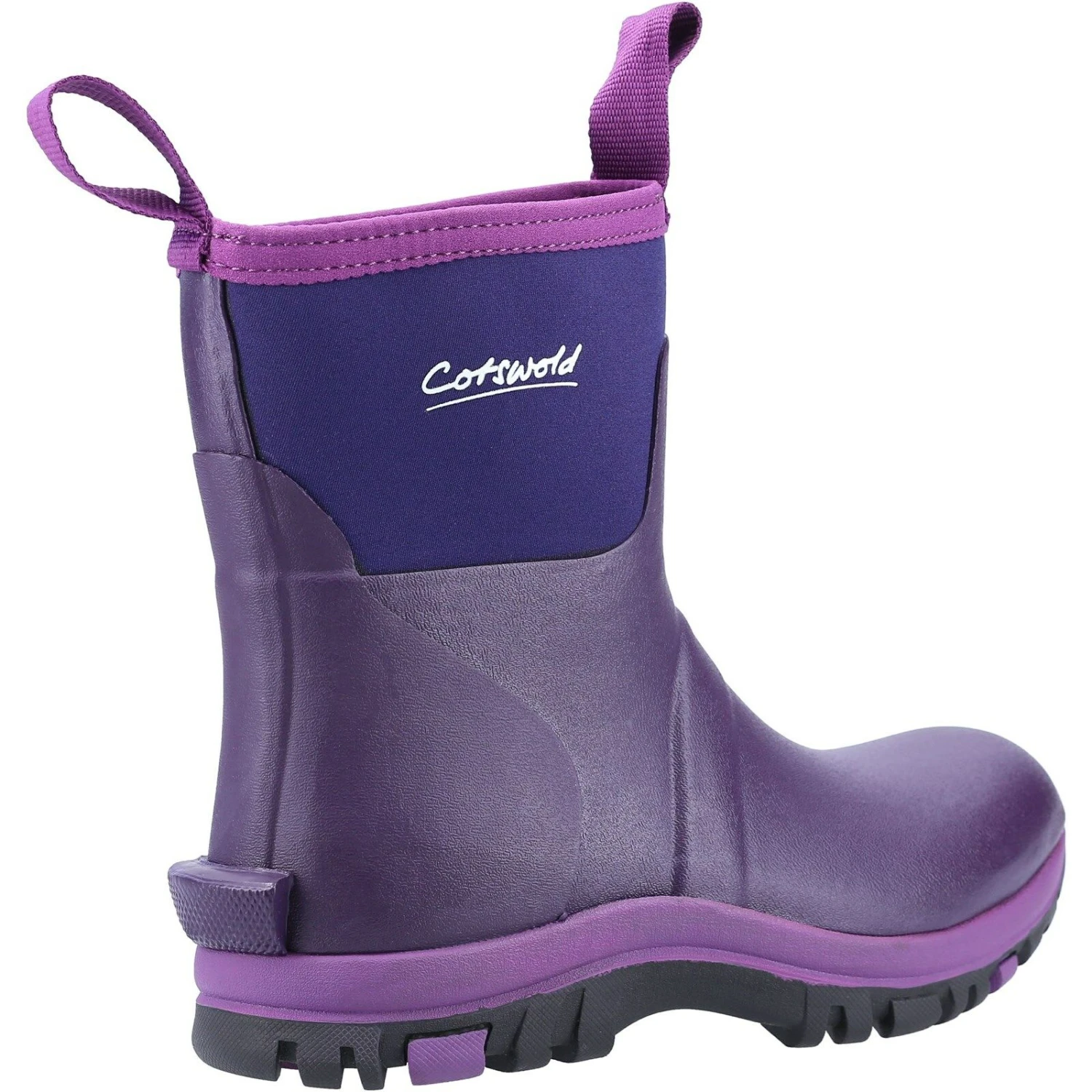 Cotswold Blaze Neoprene Wellington Boots Purple (Sizes 3-8) 2 Cotswold Blaze Neoprene Wellington Boots Purple (Sizes 3-8) - Image 2