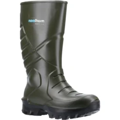 Nora Noratherm Full Safety Thermo Wellington Boots Green (Sizes 6-13)