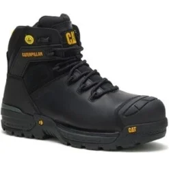 Caterpillar Excavator Safety Work Boots Black (Sizes 6-13)