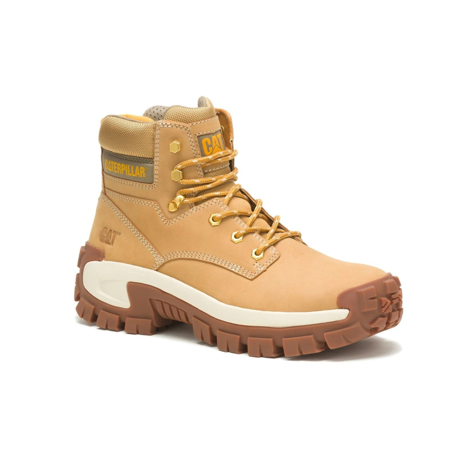 Caterpillar Invader Safety Hiker Work Boots Honey (Sizes 6-12) 1 Caterpillar Invader Safety Hiker Work Boots Honey (Sizes 6-12)