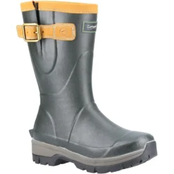 Cotswold Stratus Short Wellington Boots Green (Sizes 4-9)