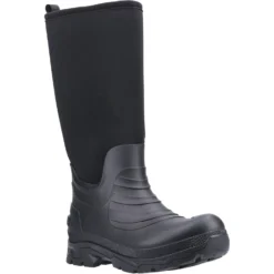 Cotswold Kenwood Wellington Boots Black (Sizes 7-12)