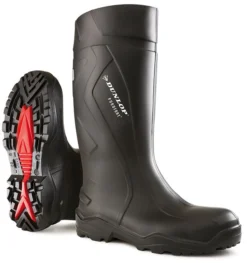 Dunlop Purofort Full Safety Wellington Work Boots Black (Sizes 6-14)