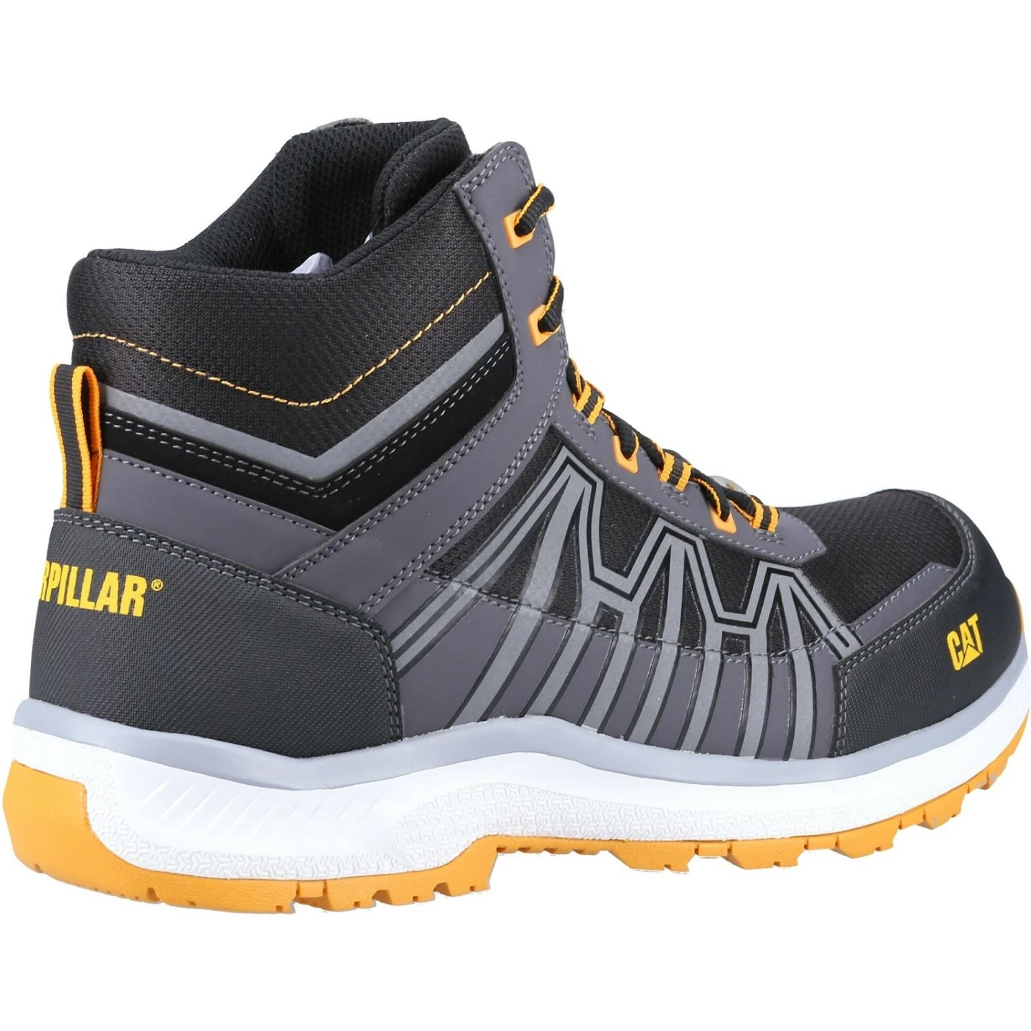 Caterpillar Charge Safety Hiker Work Boots Black/Orange (Sizes 6-13) 2 Caterpillar Charge Safety Hiker Work Boots Black/Orange (Sizes 6-13) - Image 2