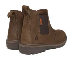 Scruffs Raw Dealer Safety Work Boots Brown (Sizes 7-12) -Deus Shop raw back view