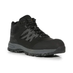 Regatta Professional Sandstone Safety Work Boots Black/Grey (Sizes 6-12)