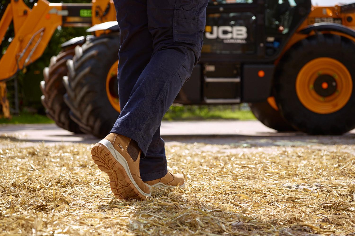 Deus Shop -Deus Shop jcb chelsea tan nubuck steel toe men s boot including free high quality work gloves securadeal 5